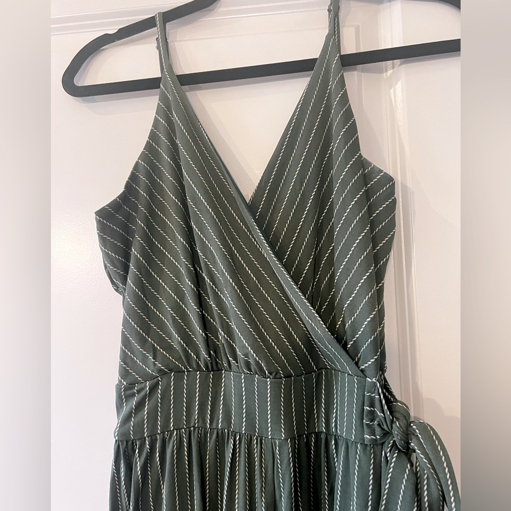 Olive Jumpsuit with Pockets
